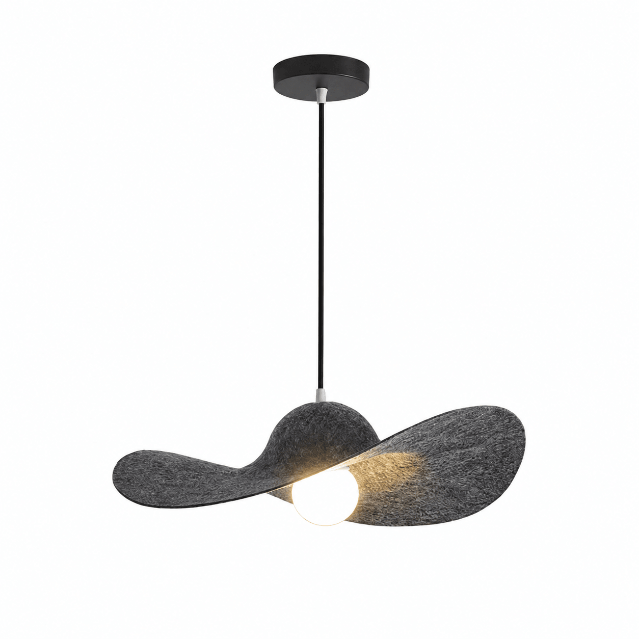 Straw Hat Acoustic Pendant Light
