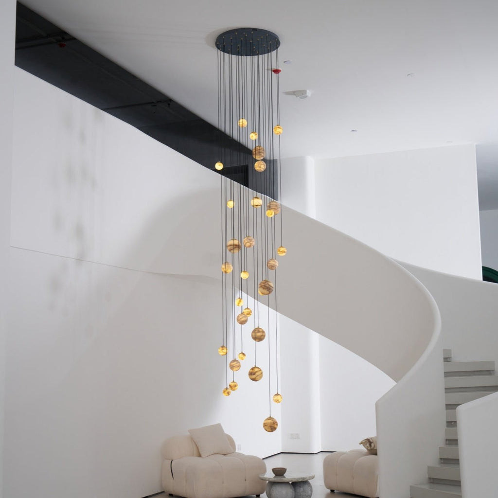 Sultana Alabaster Cluster Chandelier