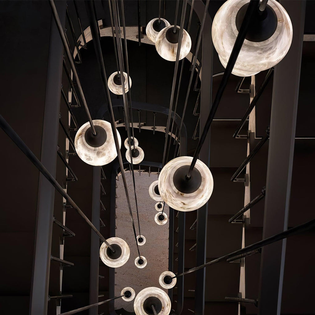 Noira Alabaster Cylinder Pendant Lamp