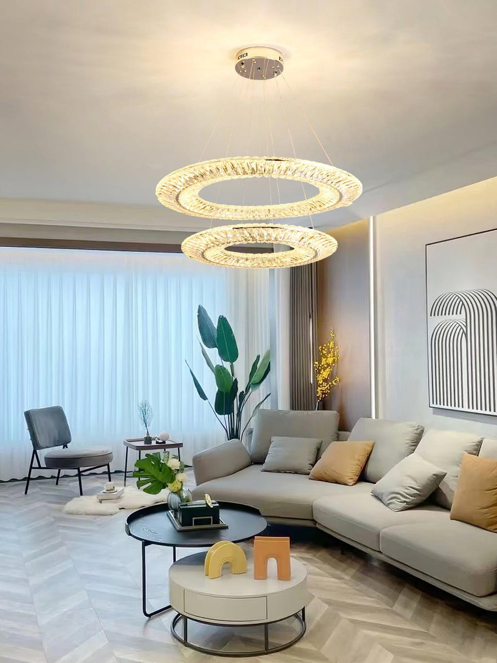 Tanager Geometric Chandelier