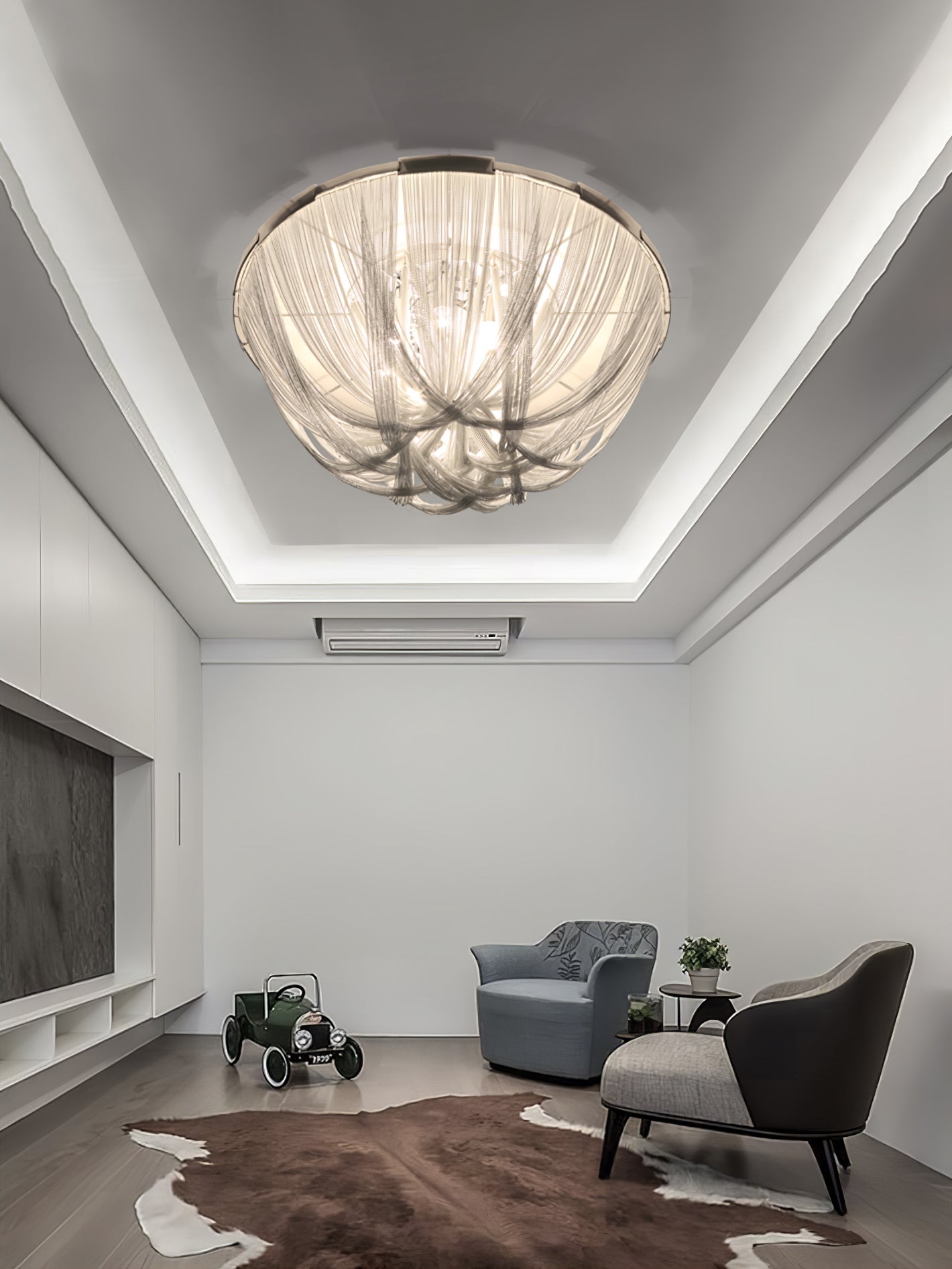 Tassel Aluminum Chain Ceiling Light
