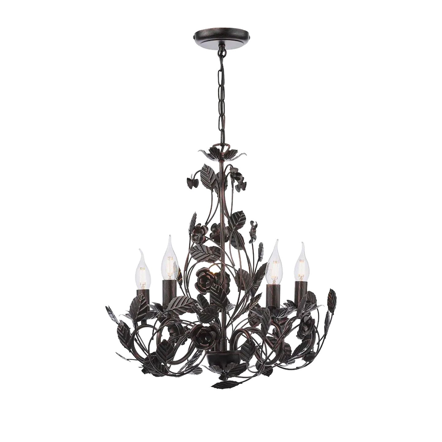 Rosaio Wrought Iron Chandelier