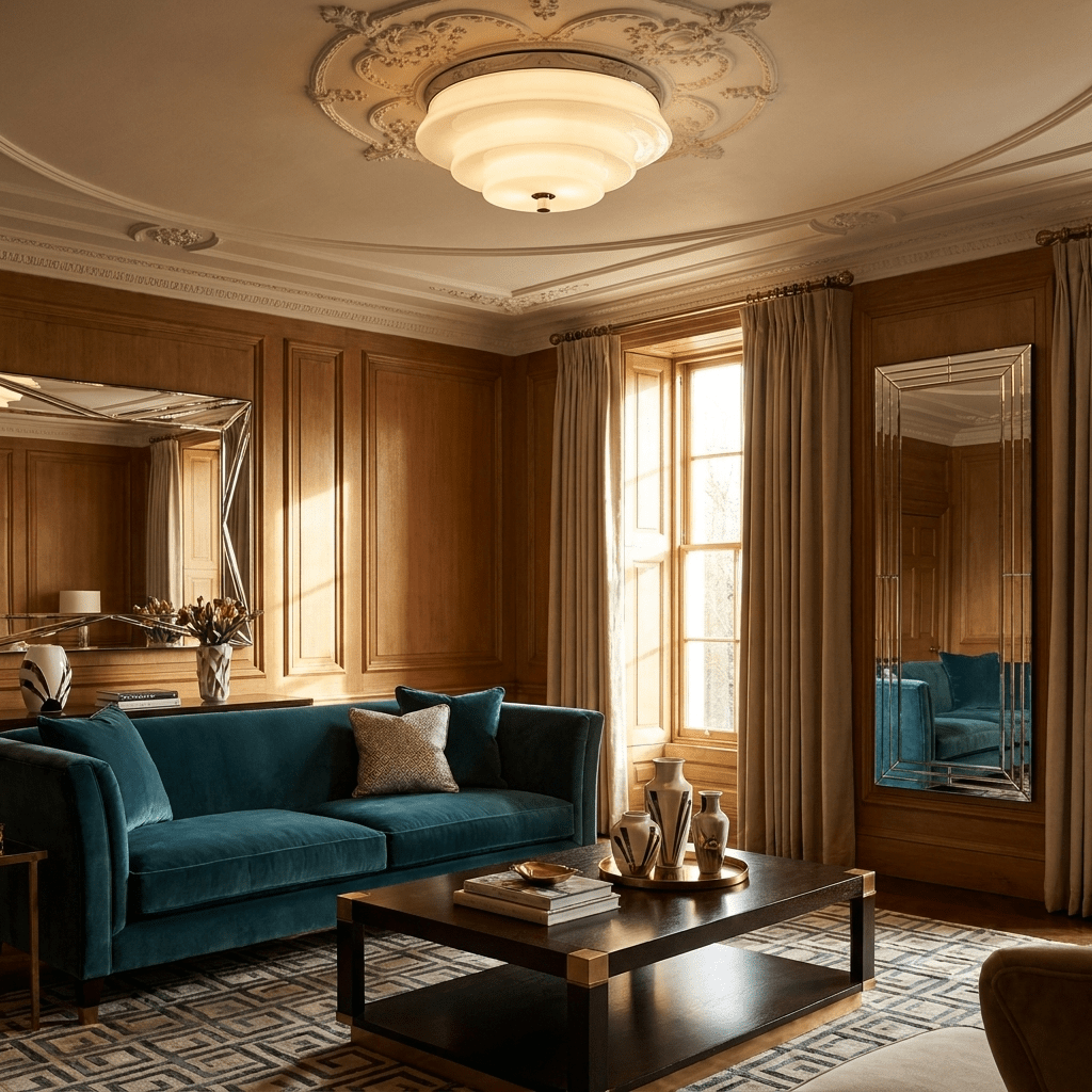 Tiered Glass  Ceiling Light
