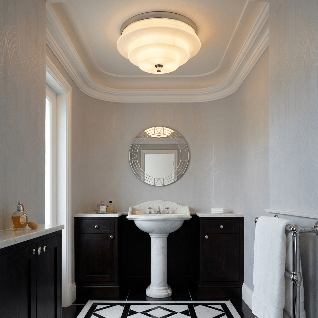Tiered Glass  Ceiling Light