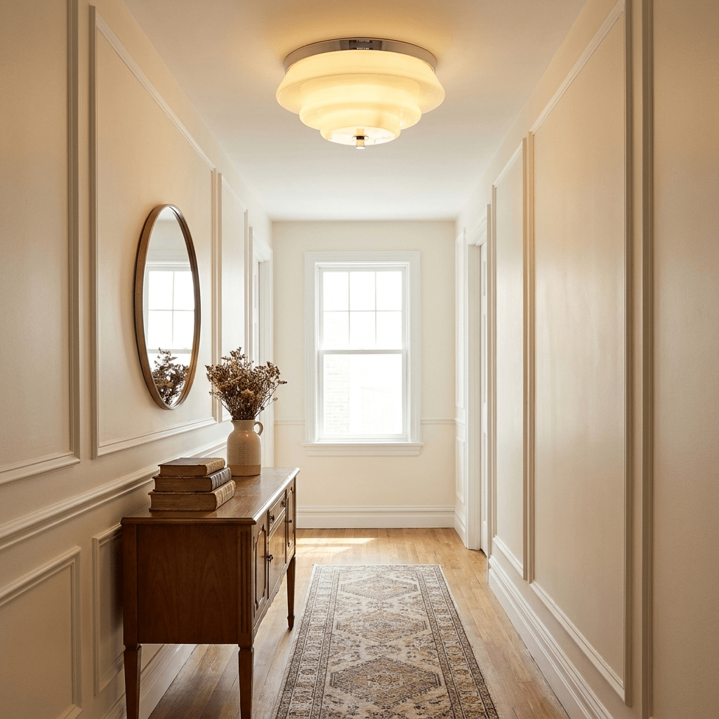 Tiered Glass  Ceiling Light