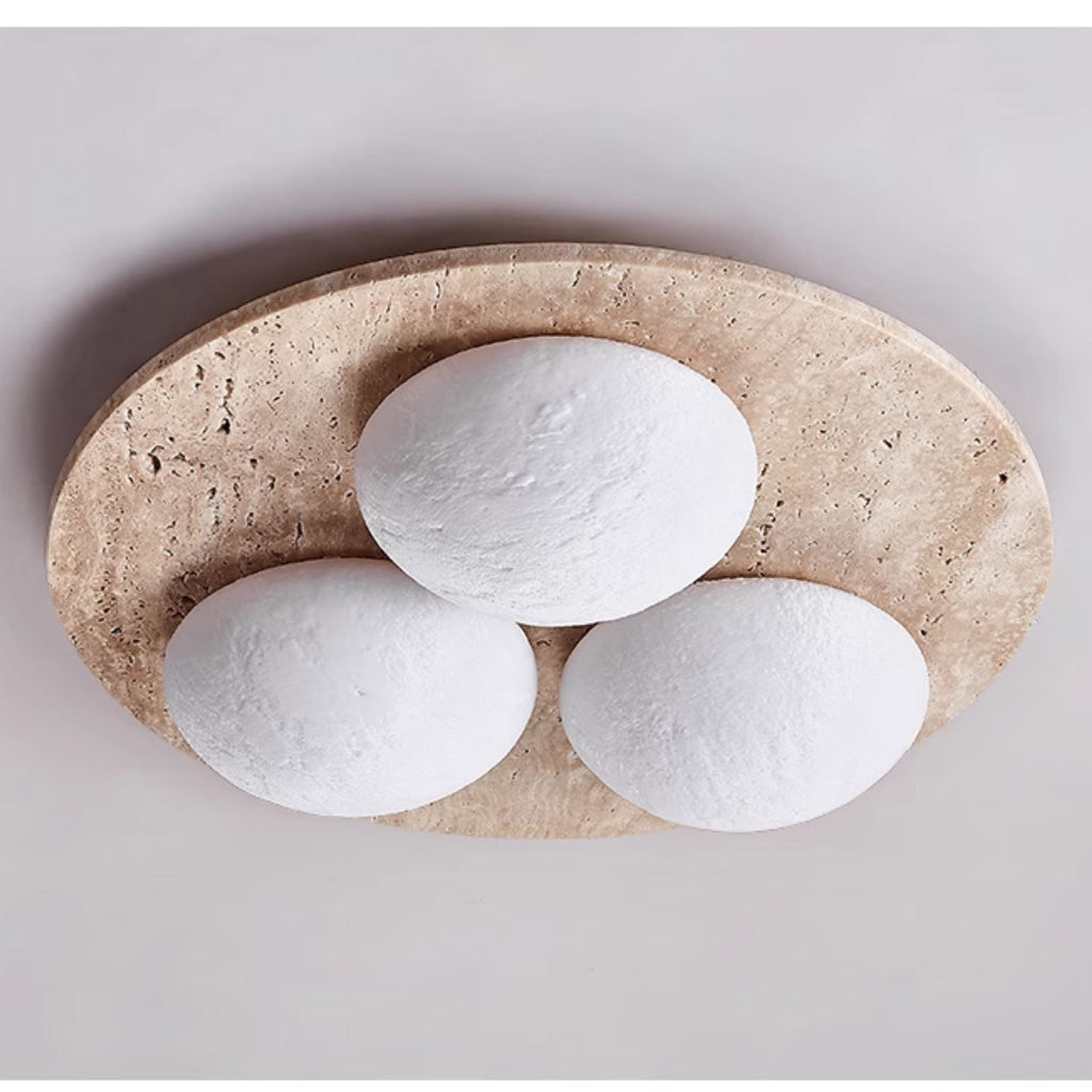Trio Travertine Ceiling Light