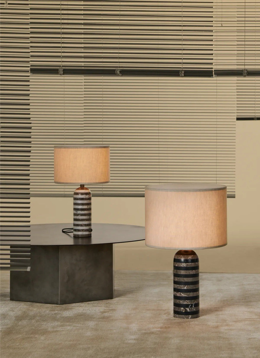 Tuxedo Marble Table Lamp