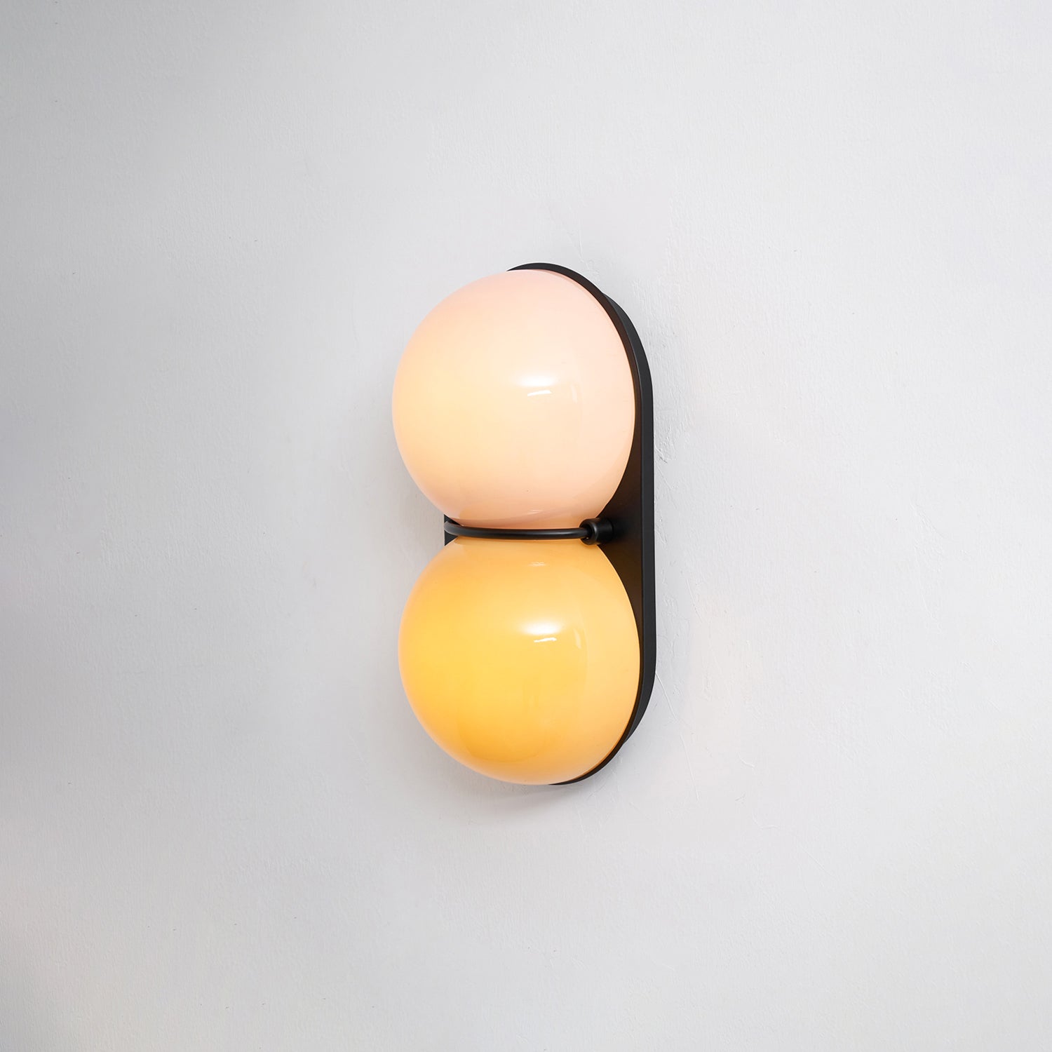 Two Globe Glass Wall Sconce
