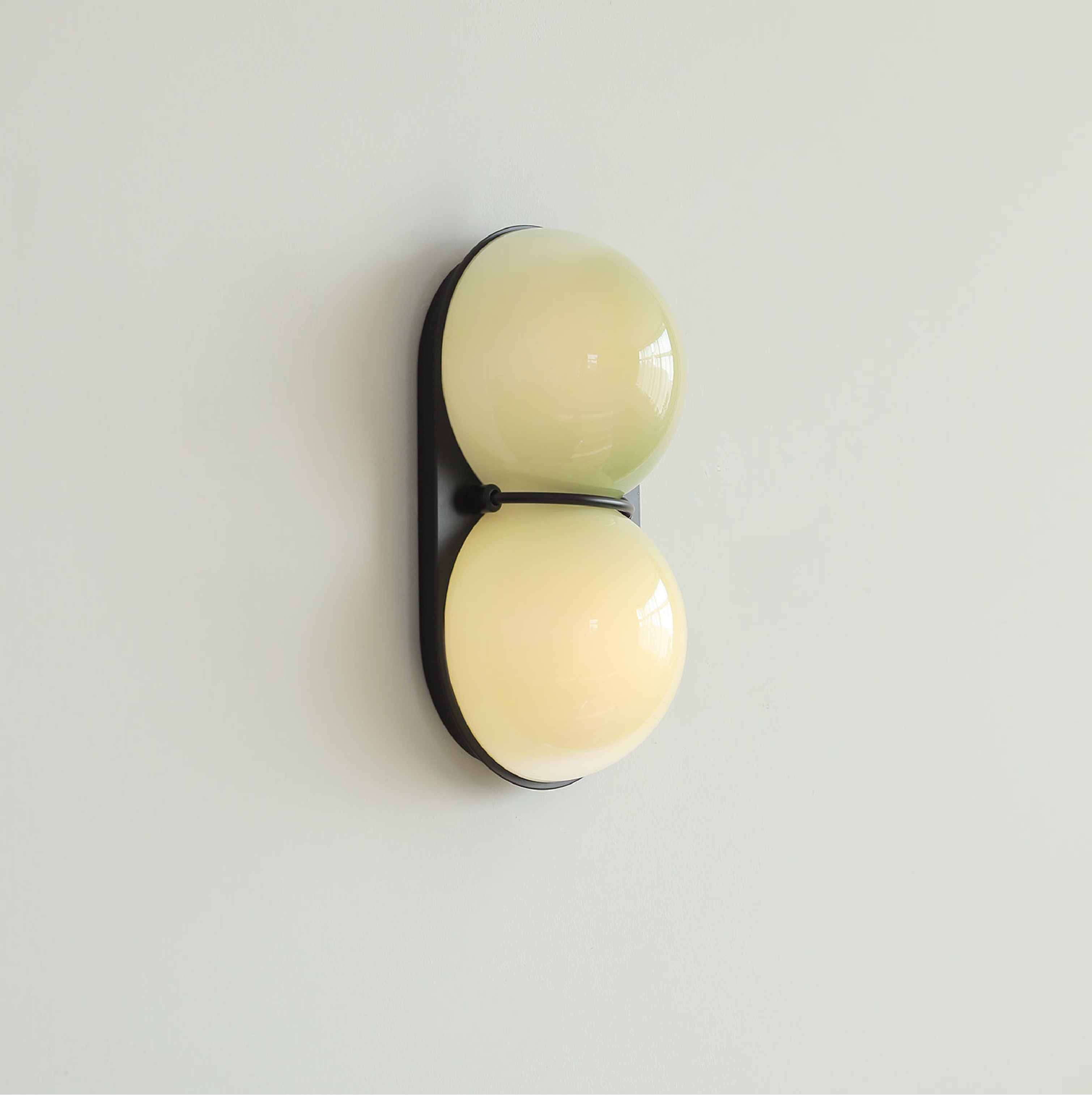 Two Globe Glass Wall Sconce
