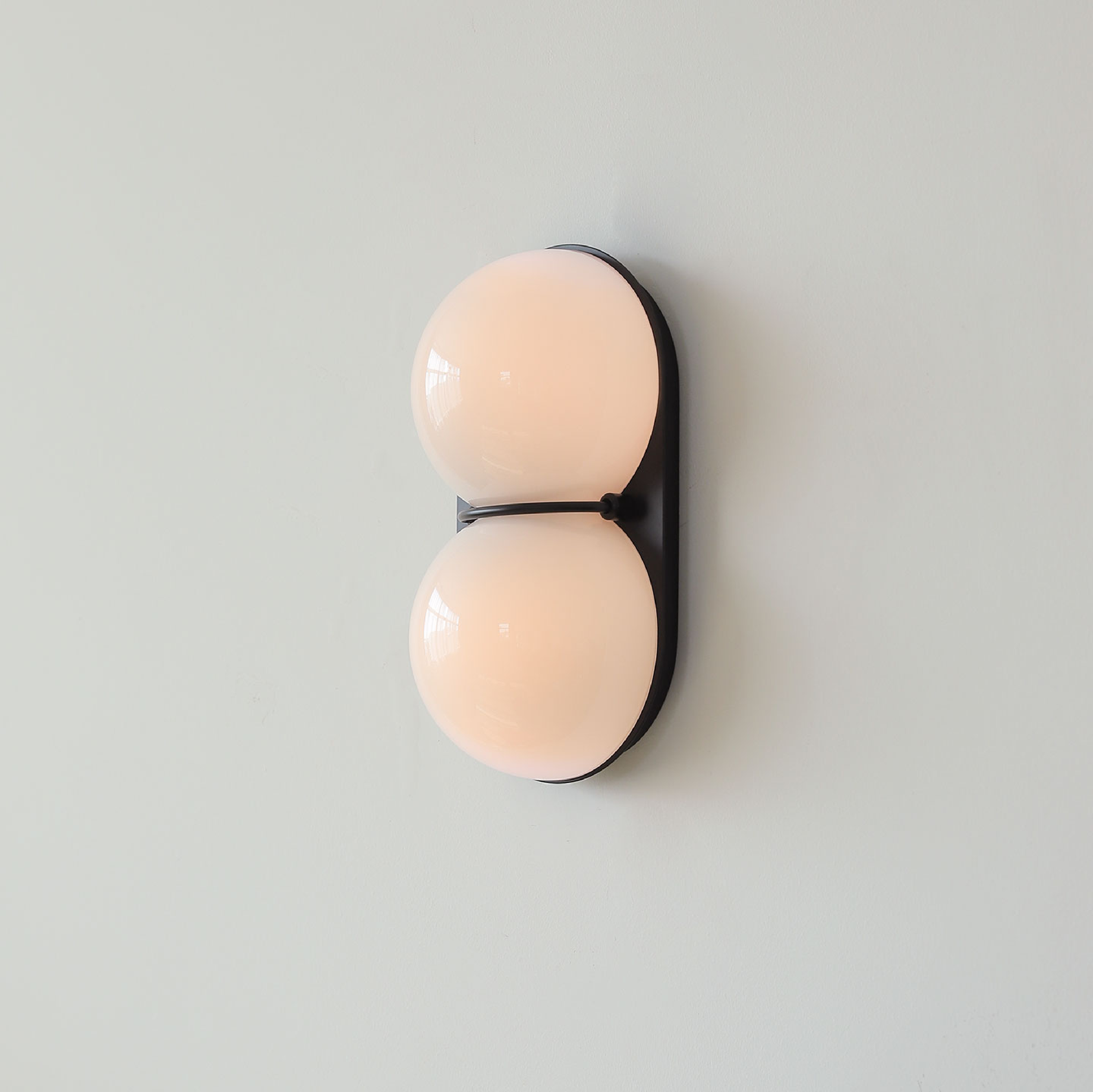 Two Globe Glass Wall Sconce