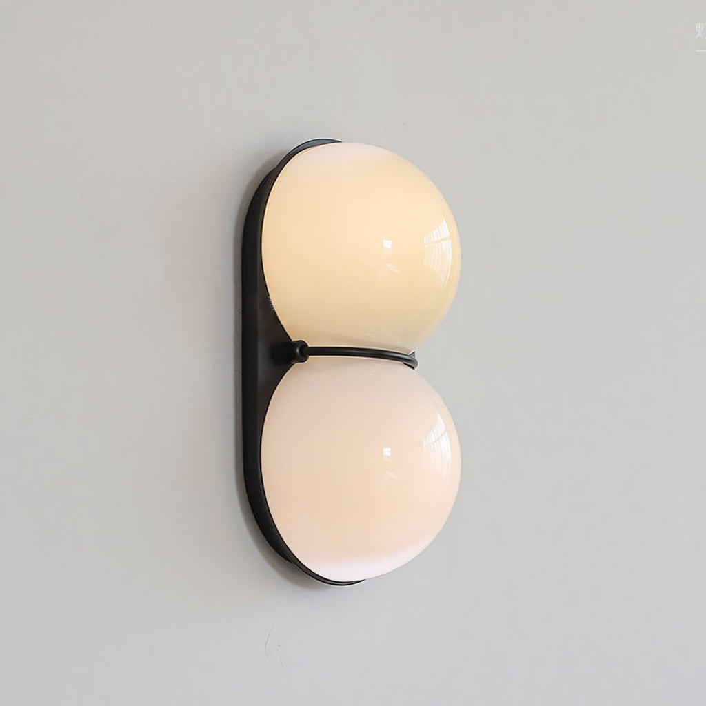 Two Globe Glass Wall Sconce