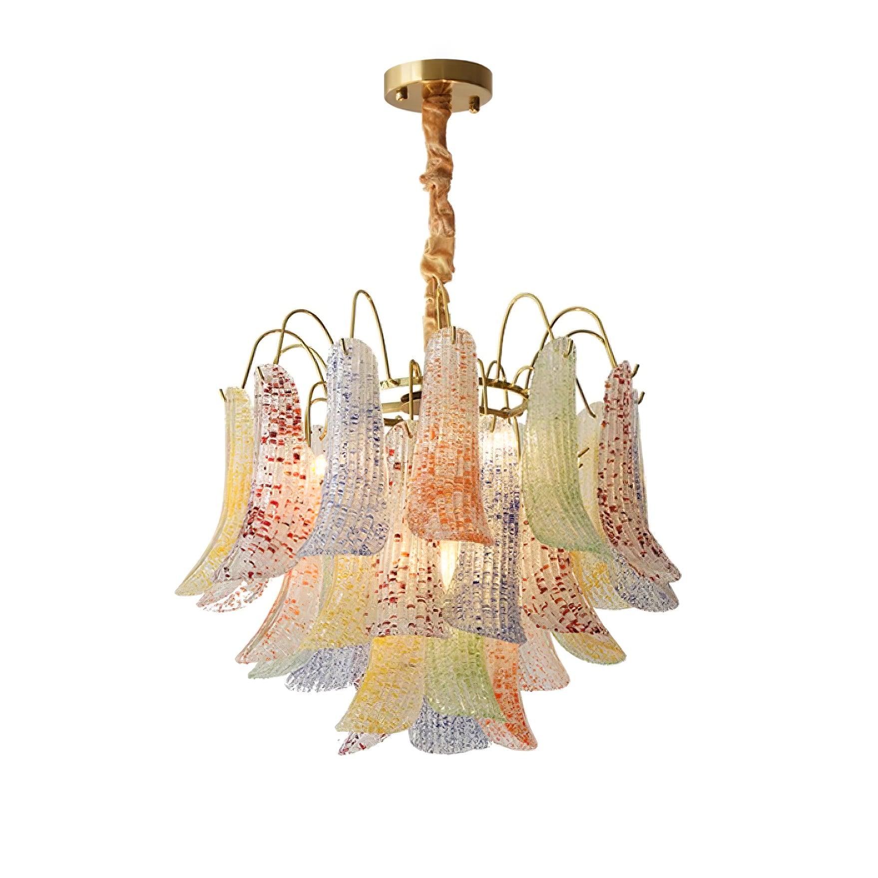 Colorful Murano-Style Glass Chandelier