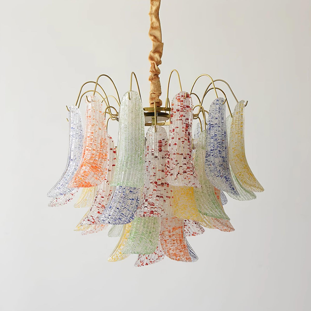 Colorful Murano-Style Glass Chandelier