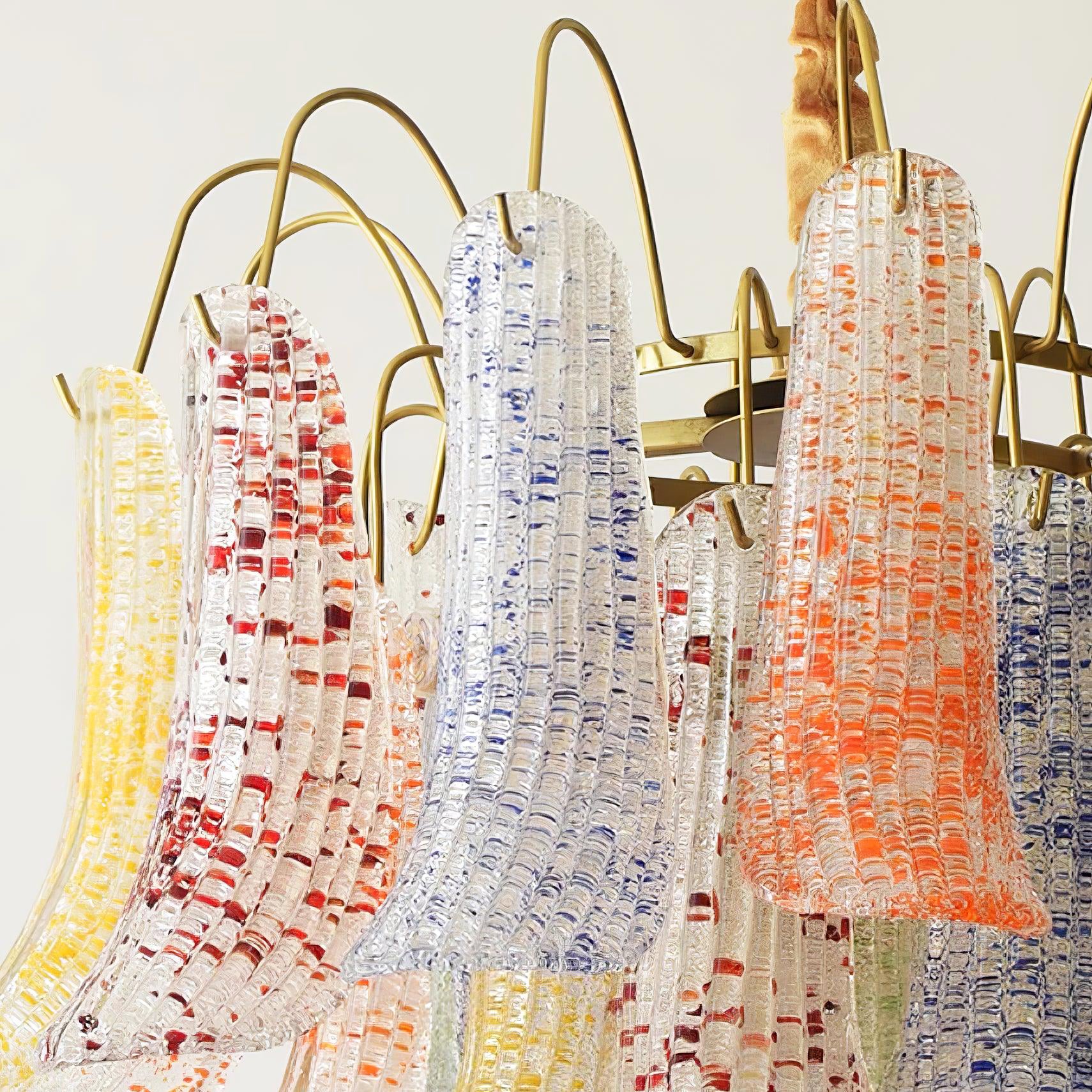 Colorful Murano-Style Glass Chandelier