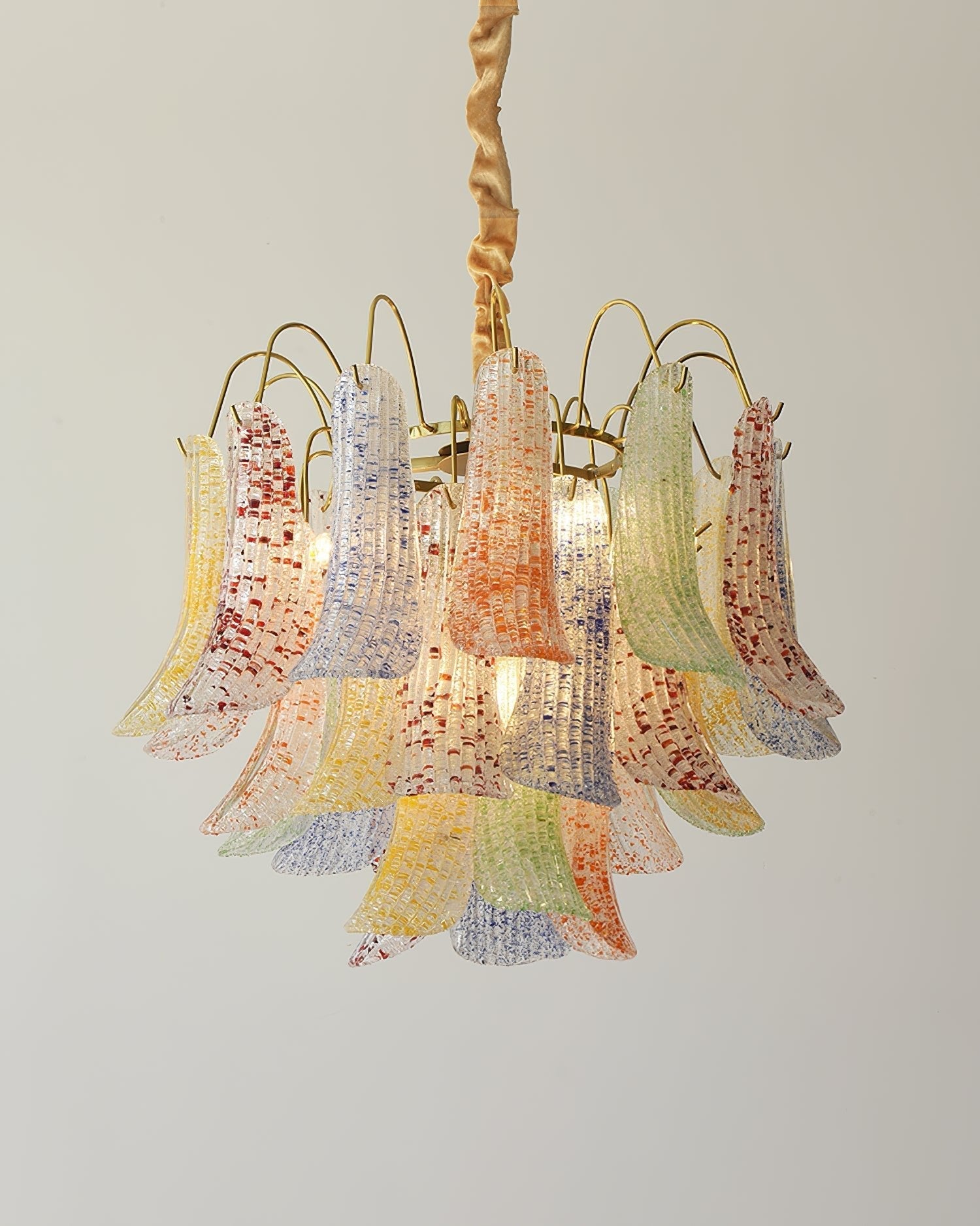 Colorful Murano-Style Glass Chandelier