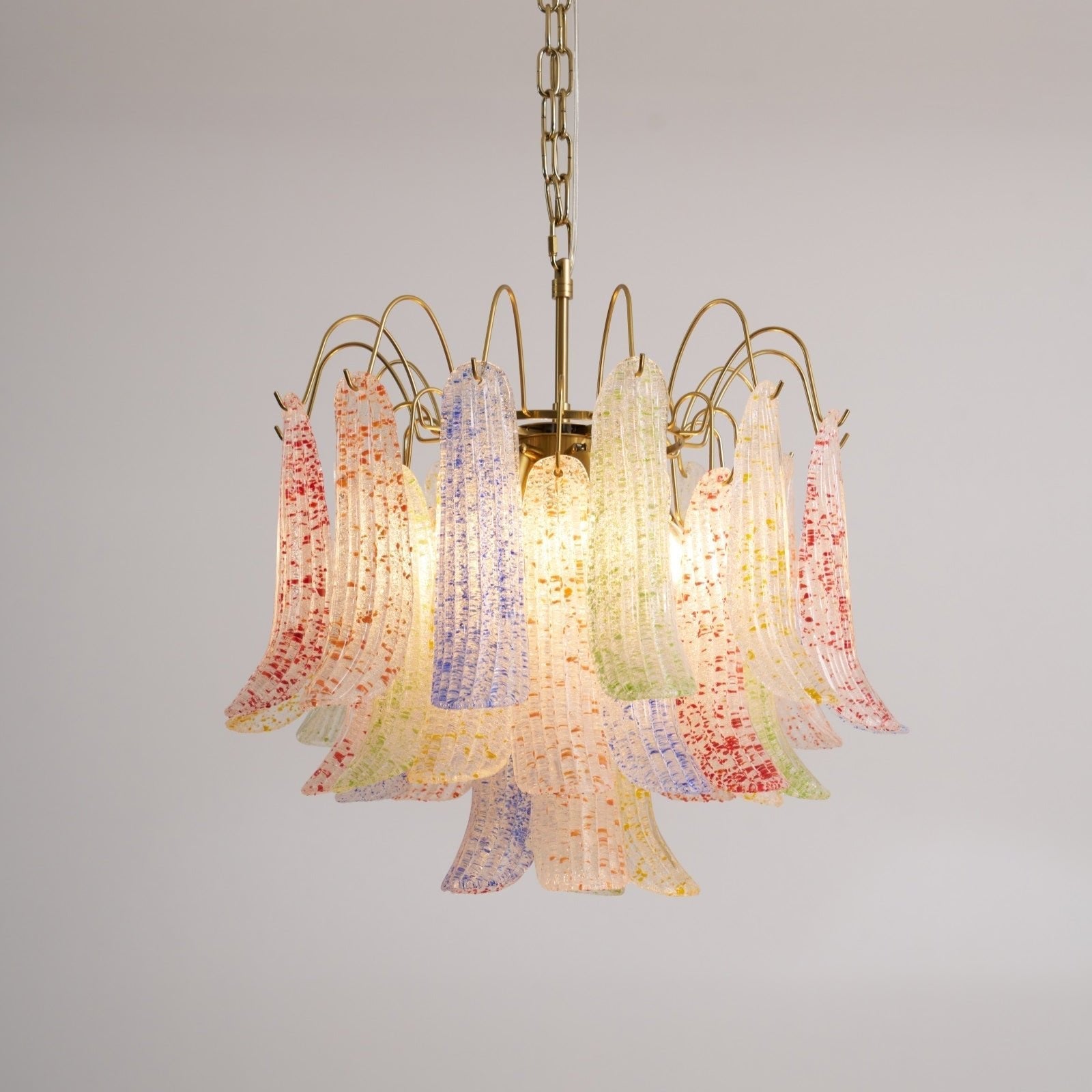 Colorful Murano-Style Glass Chandelier