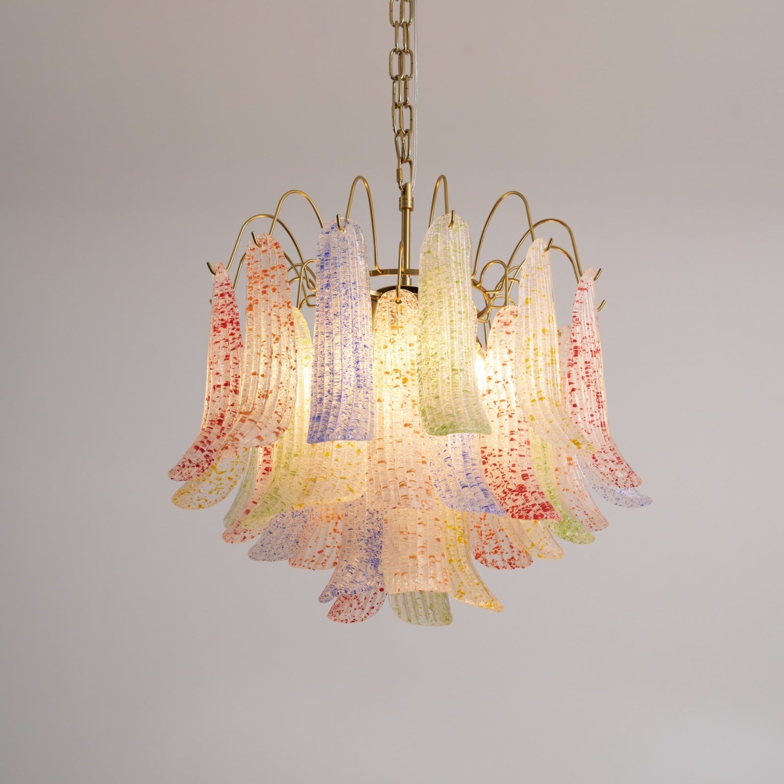 Colorful Murano-Style Glass Chandelier