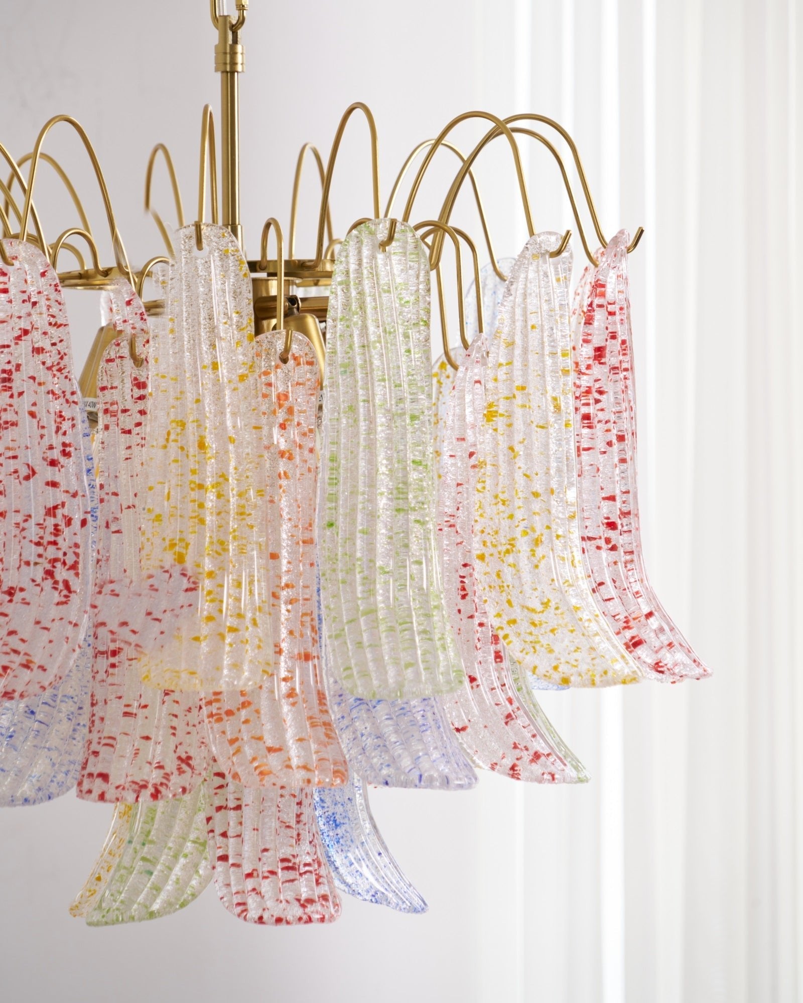 Colorful Murano-Style Glass Chandelier