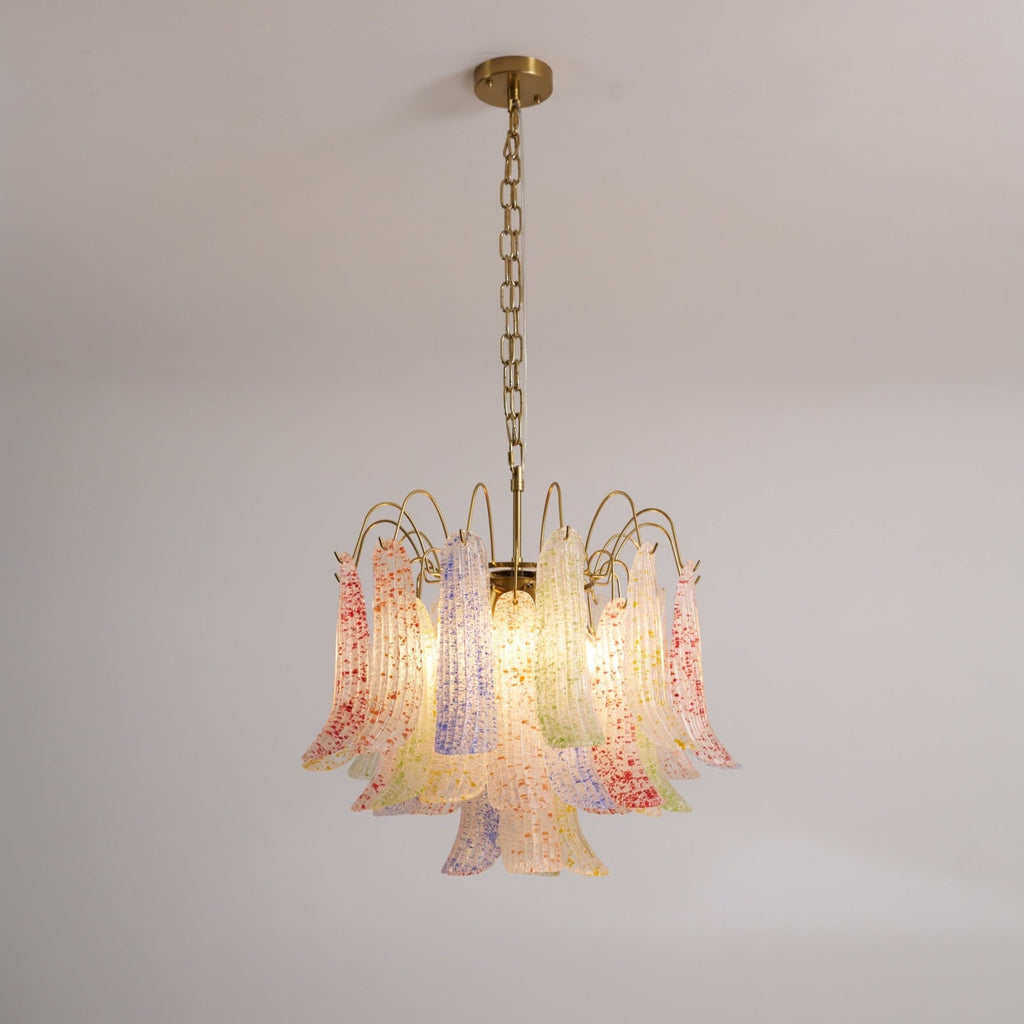 Colorful Murano-Style Glass Chandelier