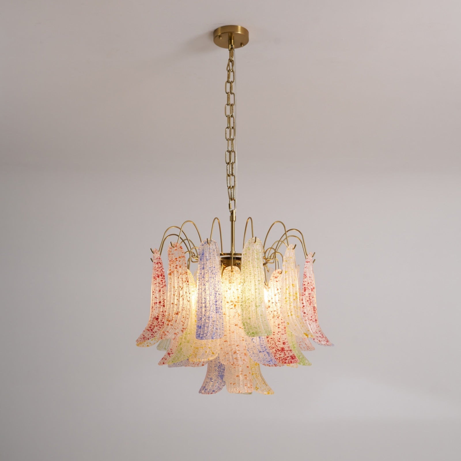 Colorful Murano-Style Glass Chandelier