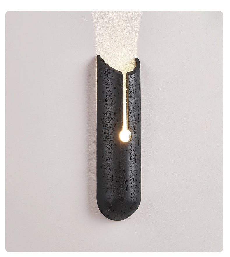 Vulca Split Stone Wall Light