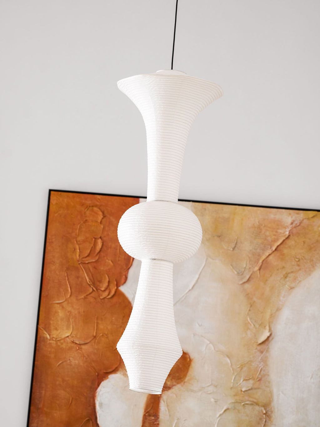 Washi Paper E Pendant Light
