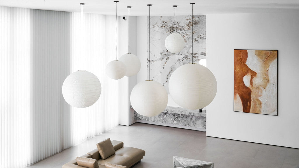 Washi Paper Round Series Pendant Lamp