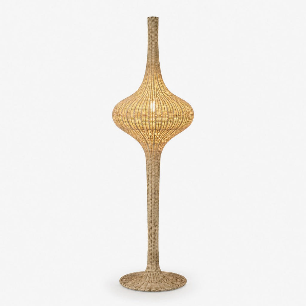 Onion Rattan Floor Lamp