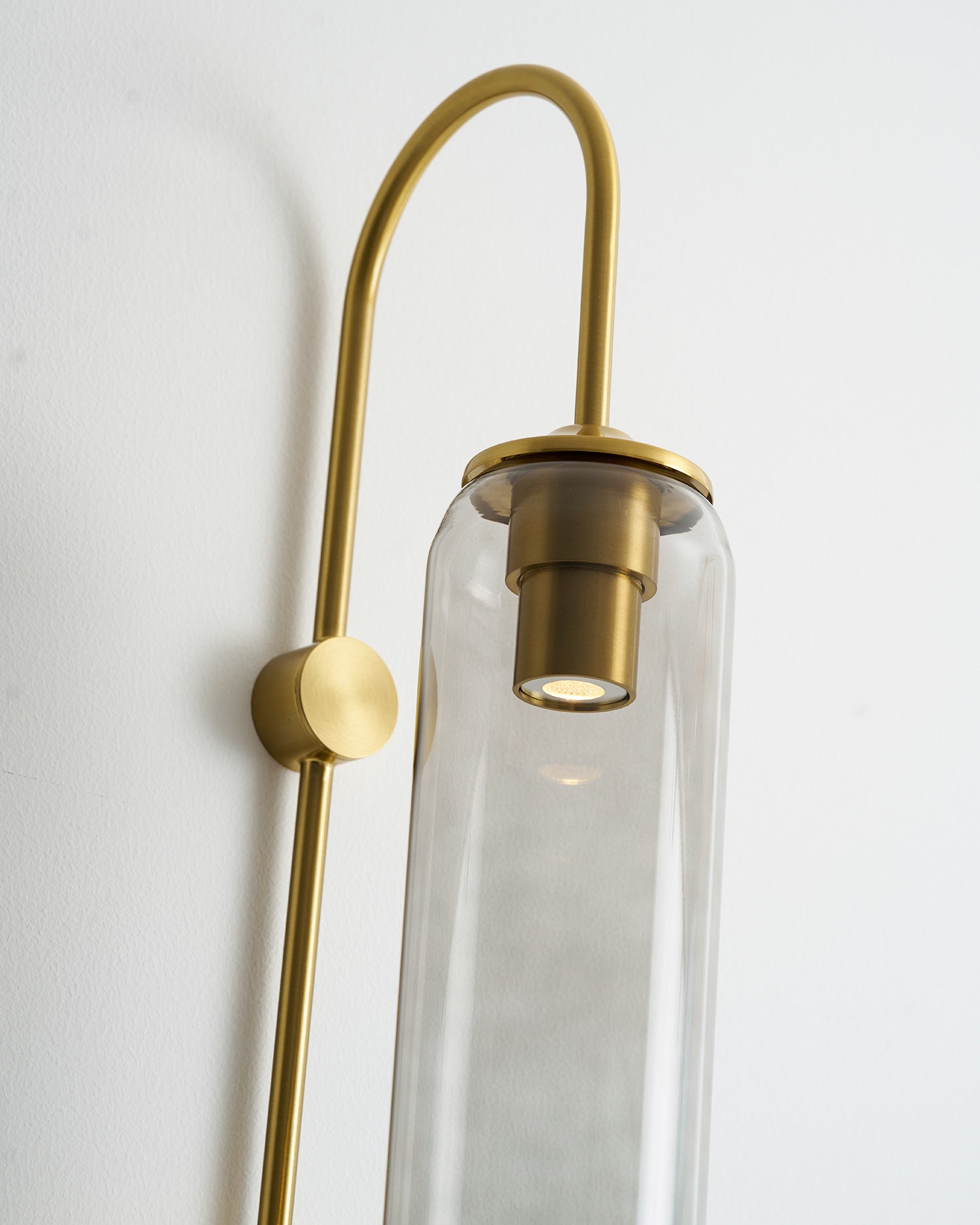 Modern Glass Plug-In Wall Lamp