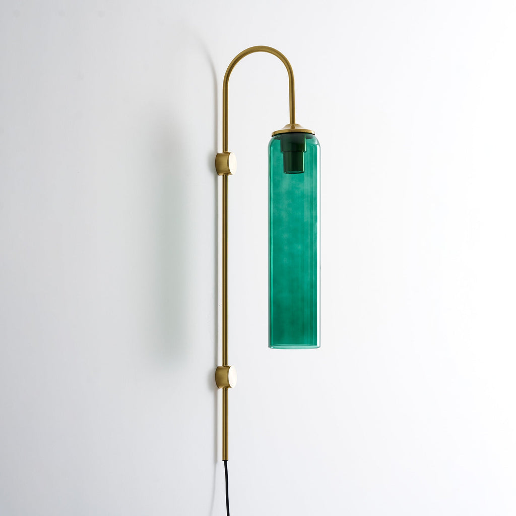 Modern Glass Plug-In Wall Lamp