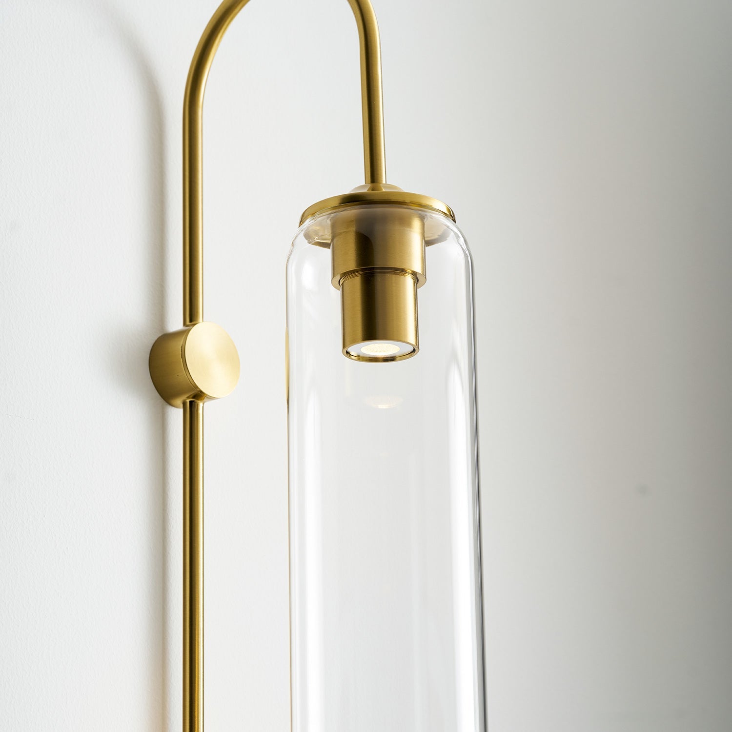 Modern Glass Plug-In Wall Lamp