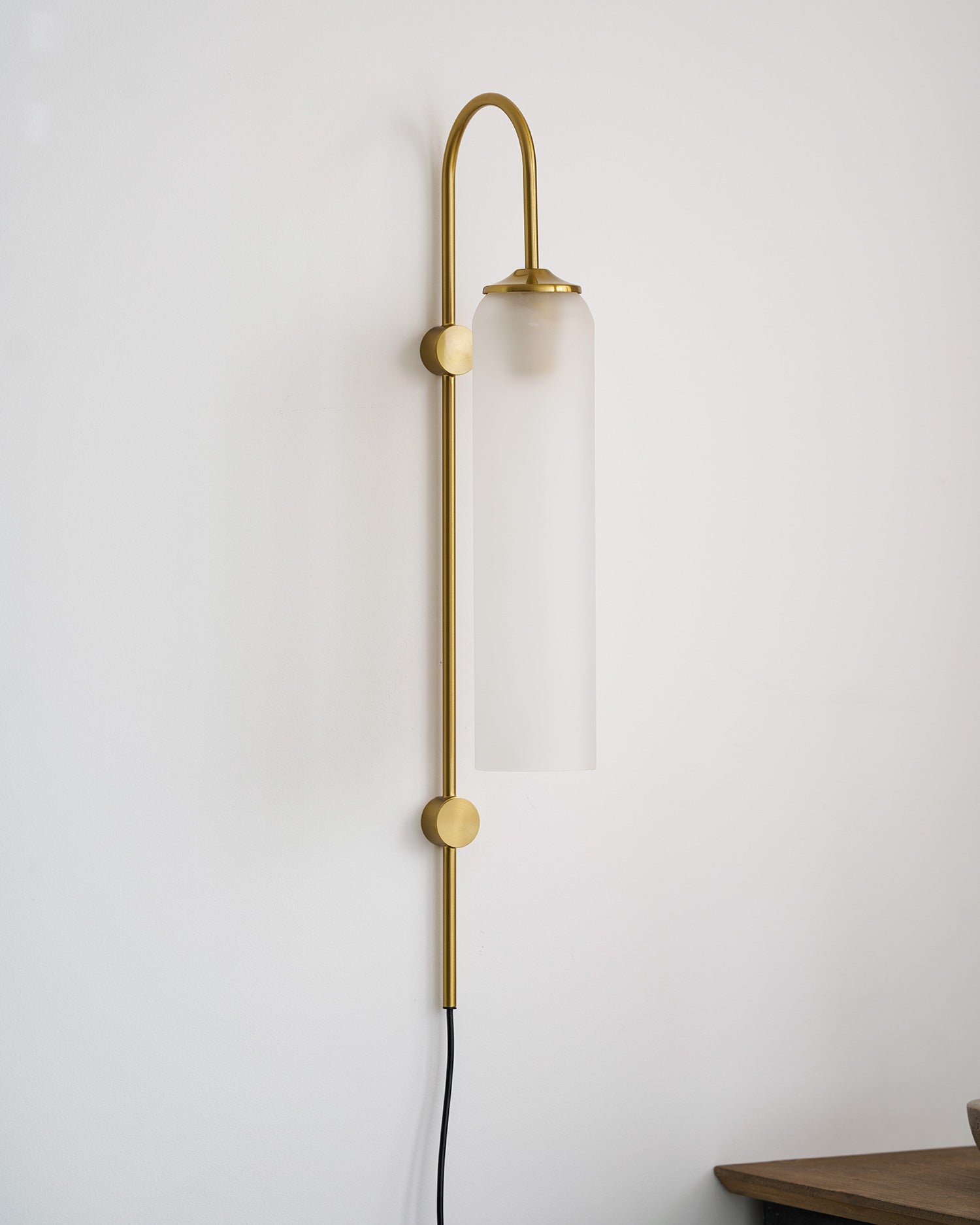 Modern Glass Plug-In Wall Lamp