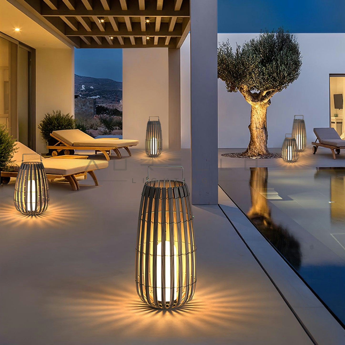 Tropic Braid Lantern Outdoor Lamp