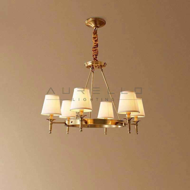 Antique Brass Chandelier A
