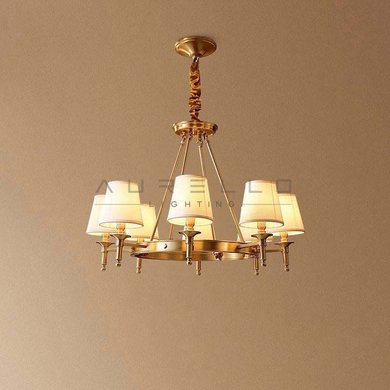 Antique Brass Chandelier A