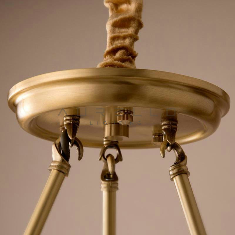 Antique Brass Chandelier A