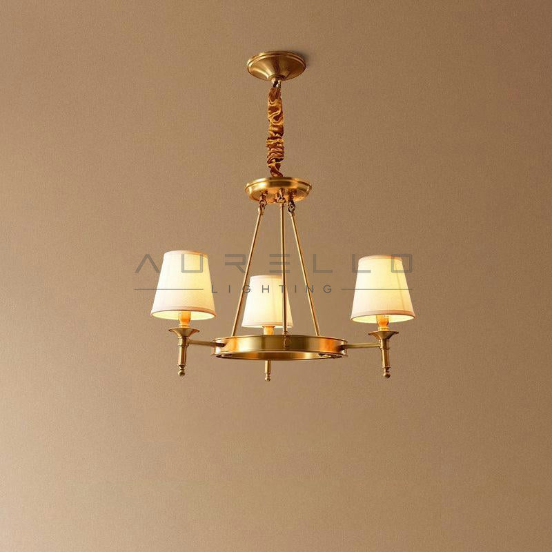 Antique Brass Chandelier A