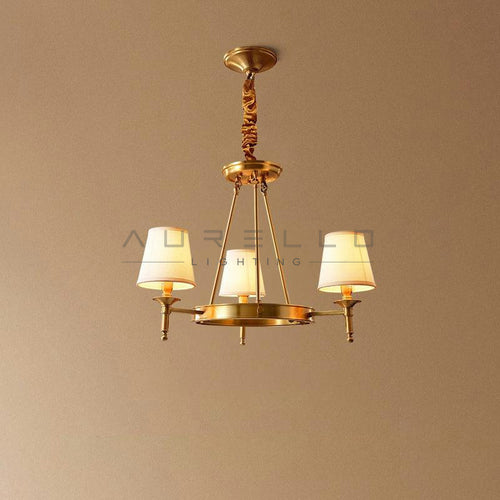 Antique Brass Chandelier A