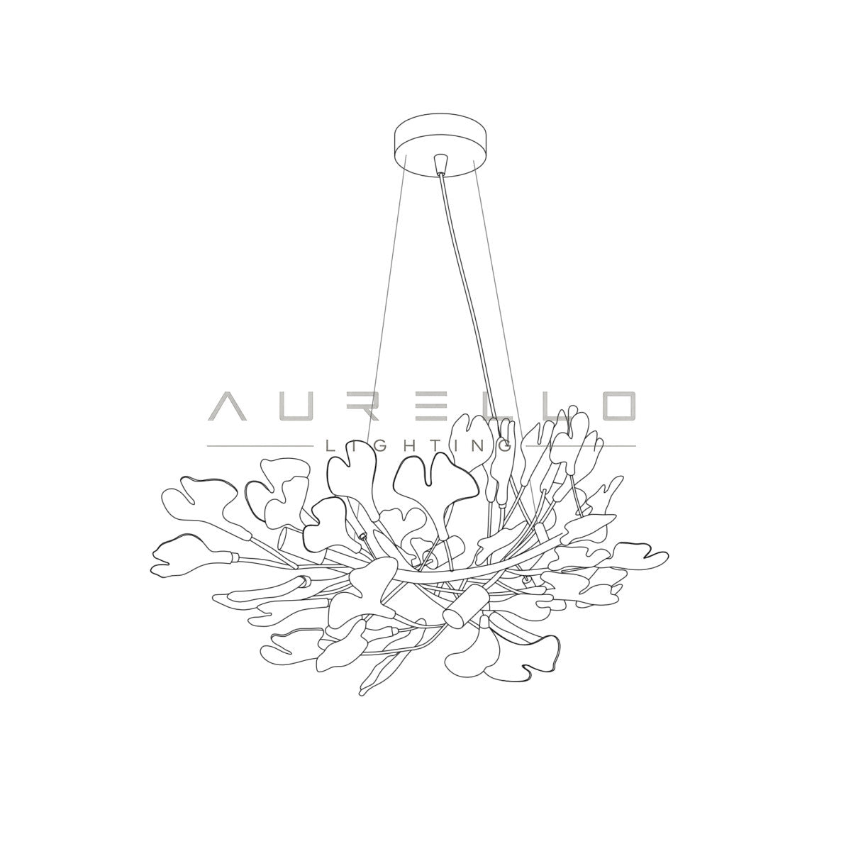 Horizon Bloom Gingko Chandelier