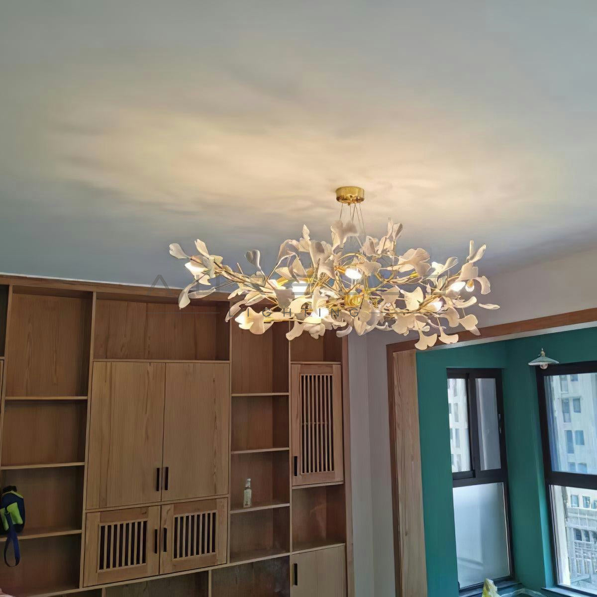 Horizon Bloom Gingko Chandelier