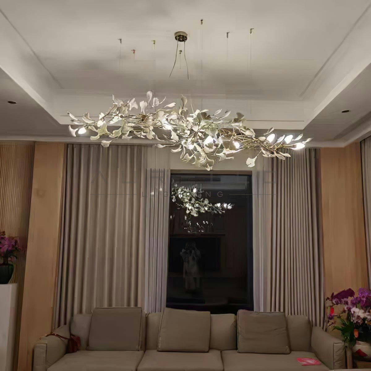 Horizon Bloom Gingko Chandelier
