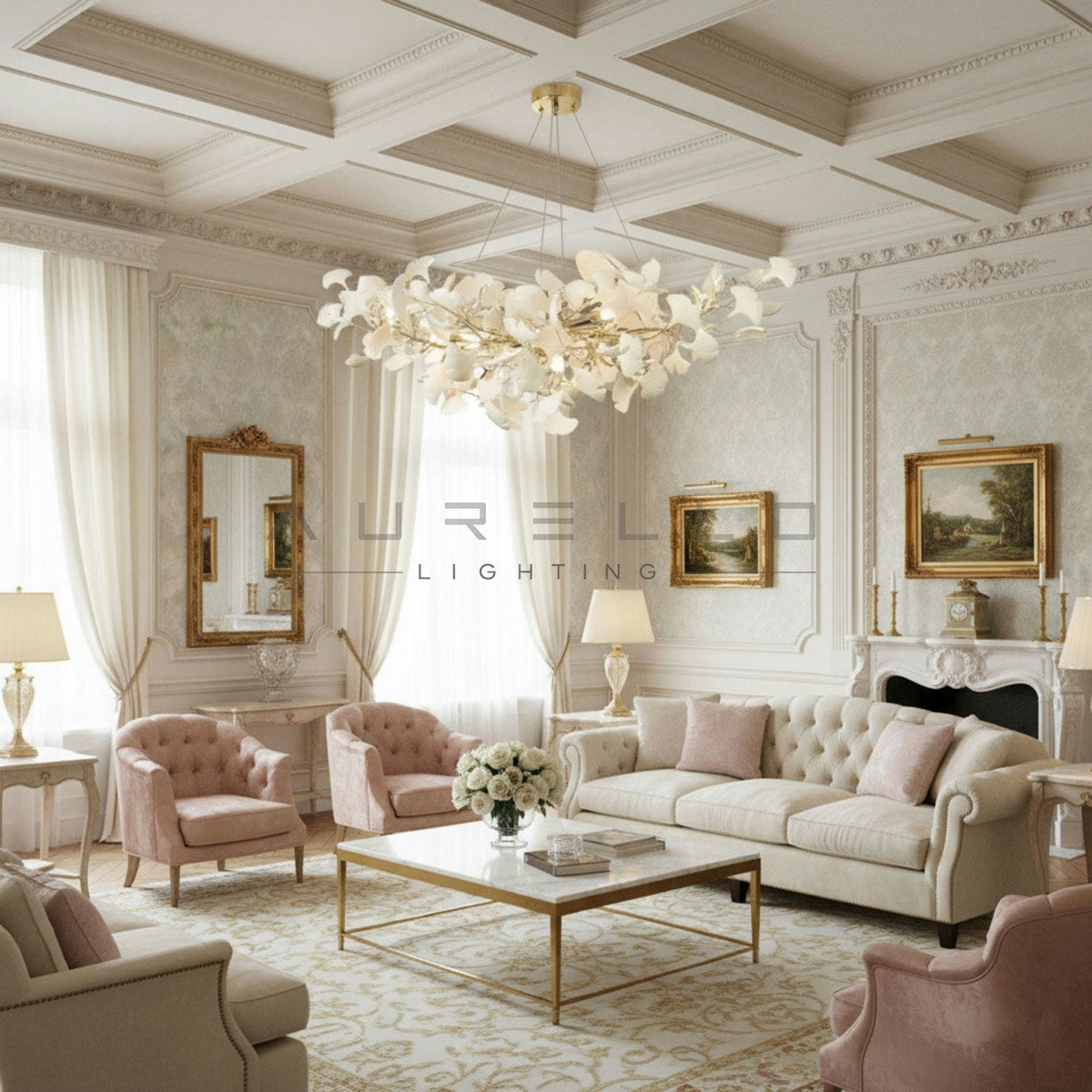 Horizon Bloom Gingko Chandelier