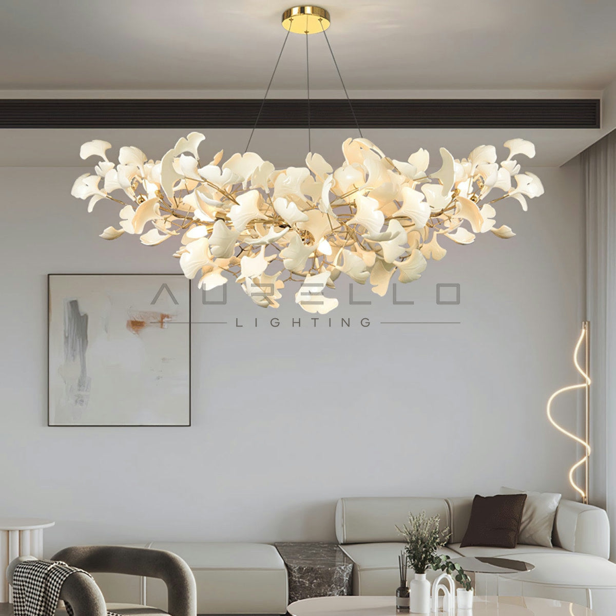 Horizon Bloom Gingko Chandelier