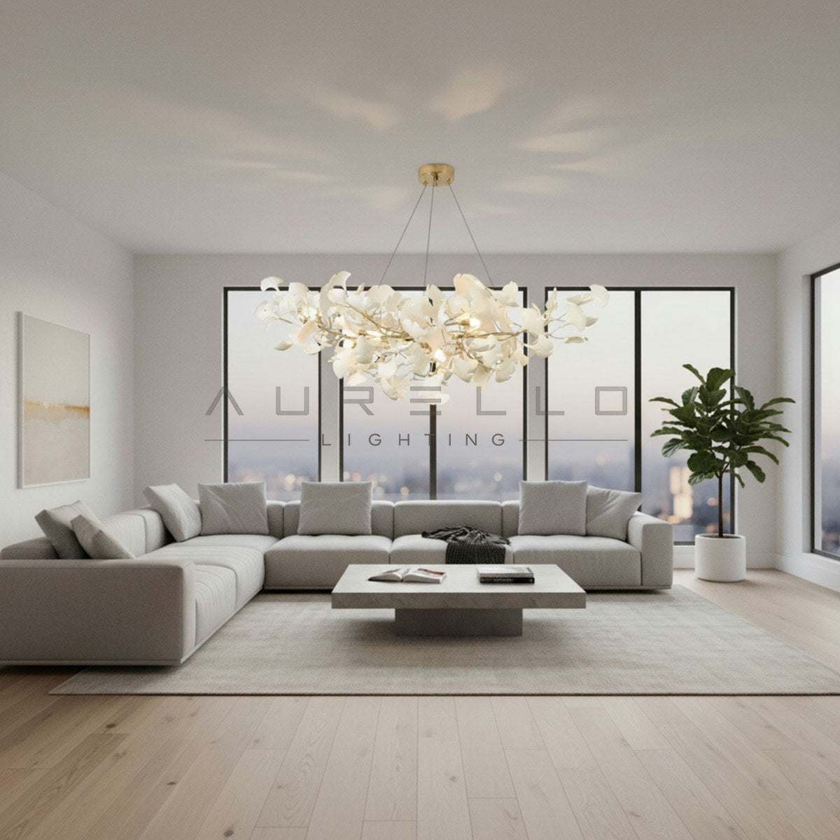 Horizon Bloom Gingko Chandelier