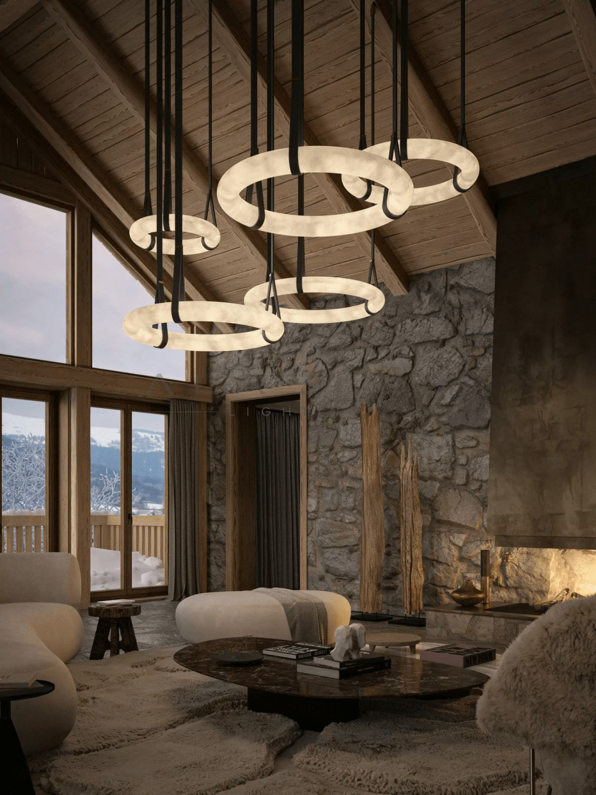 Oslo Alabaster Pendant Light