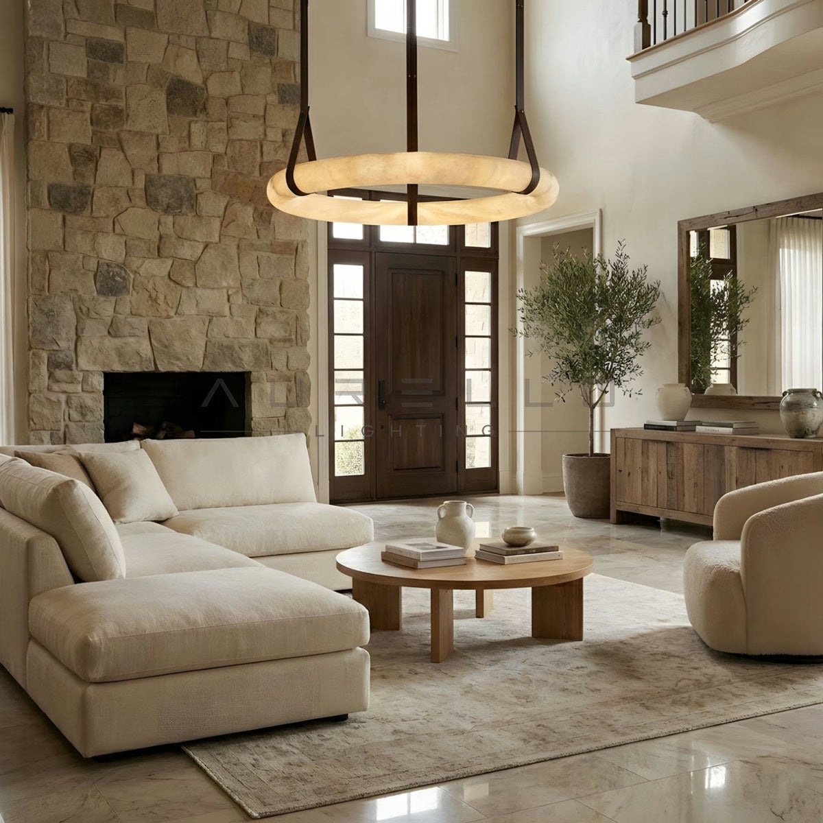 Oslo Alabaster Pendant Light