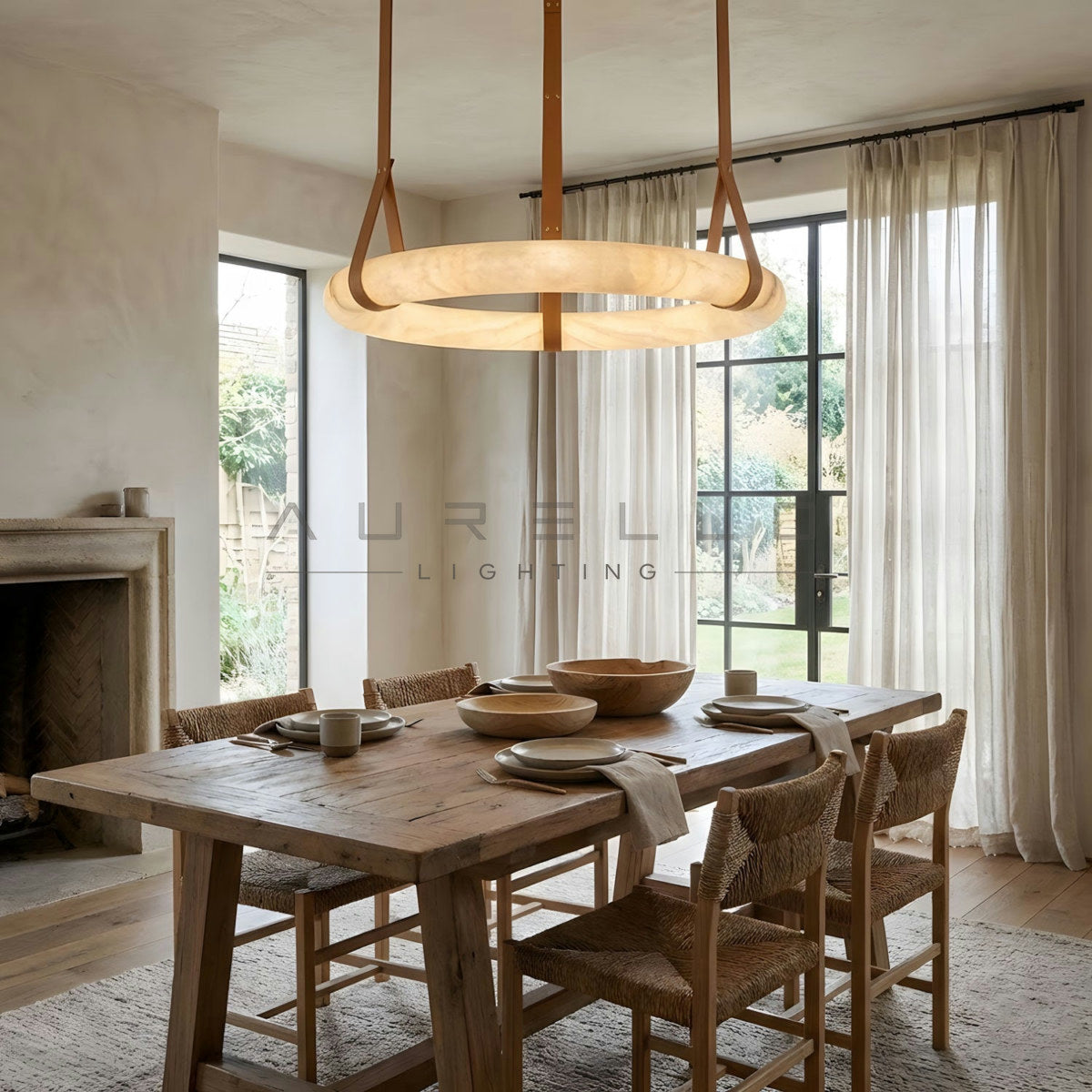 Oslo Alabaster Pendant Light