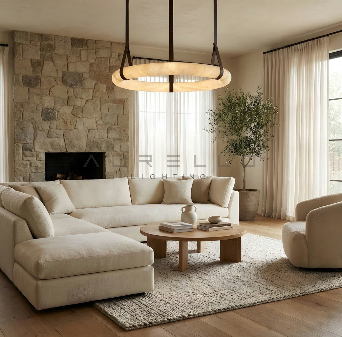 Oslo Alabaster Pendant Light