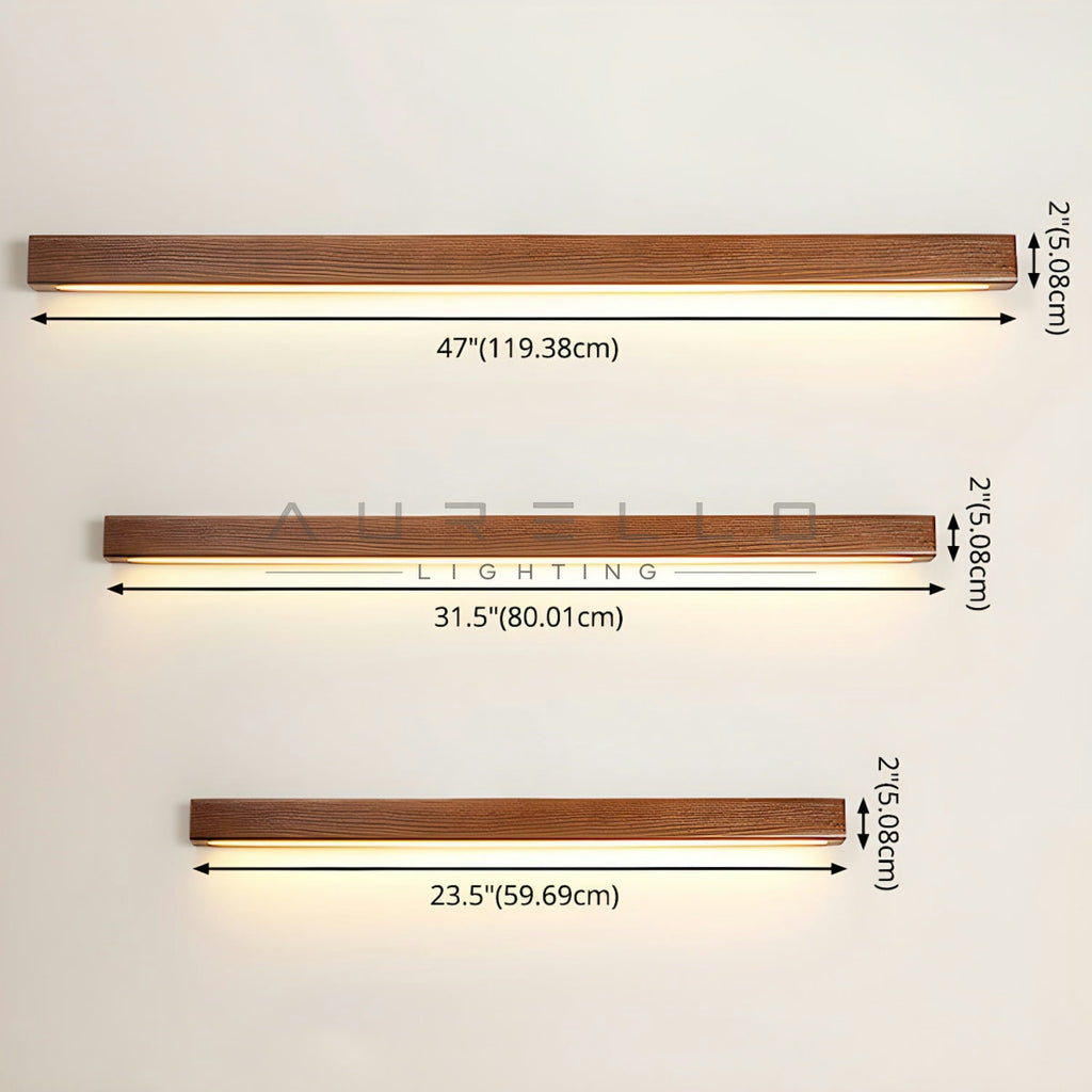 Arlo Linear Wood Wall Light