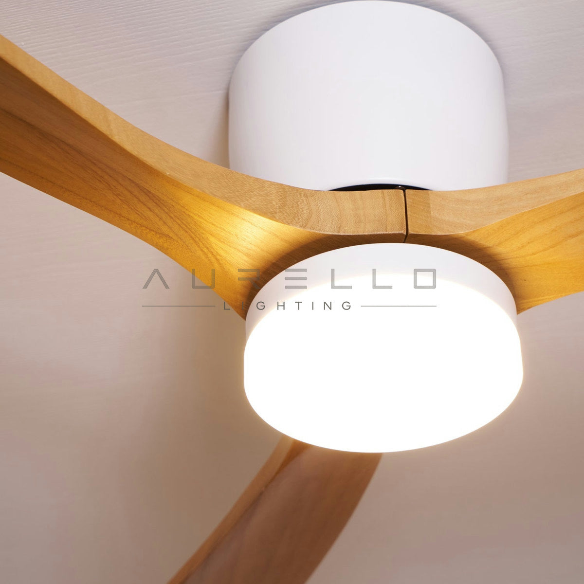 Nordic Wooden Ceiling Fan Light